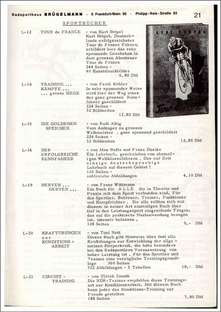 Brügelmann catalog (1972)