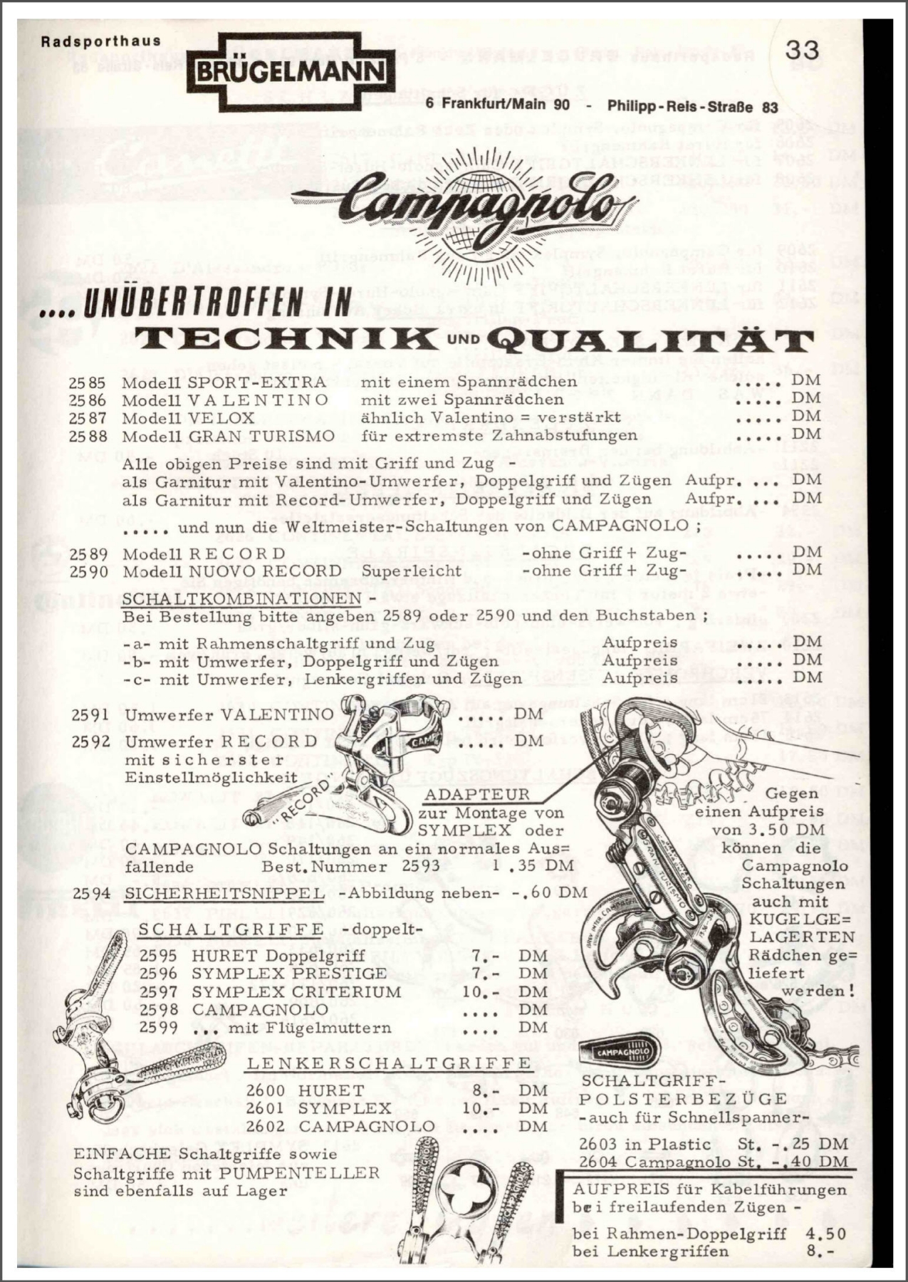 Brügelmann catalog (1972)