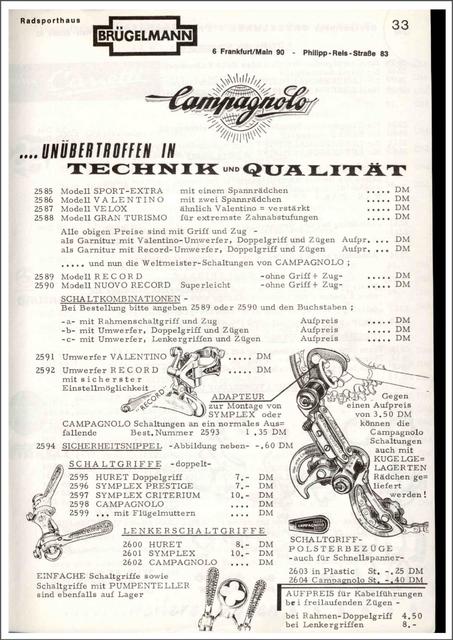 Brügelmann catalog (1972)