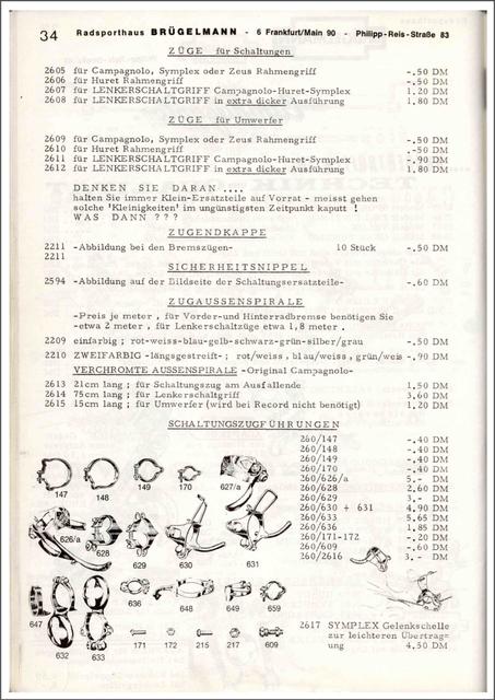 Brügelmann catalog (1972)