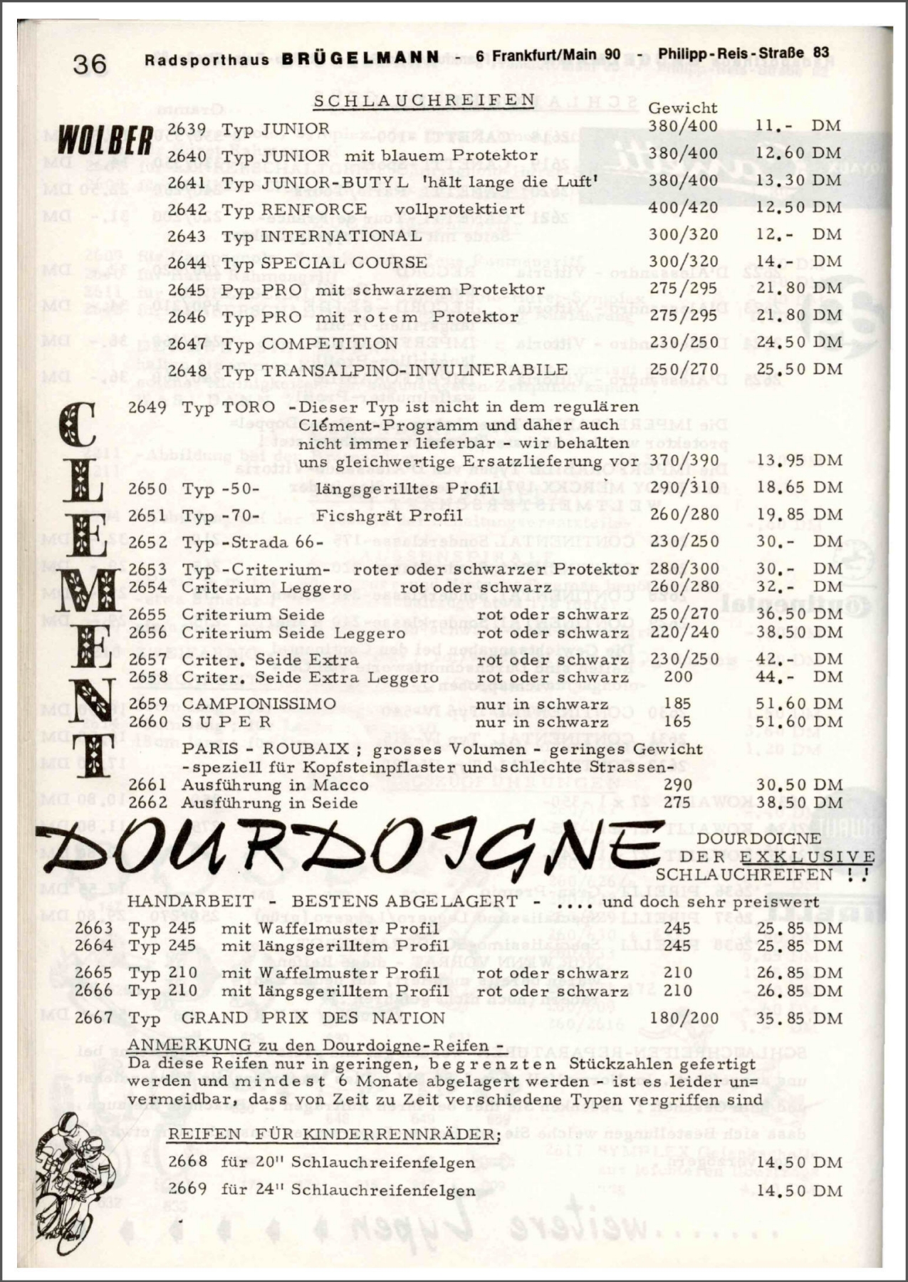 Brügelmann catalog (1972)