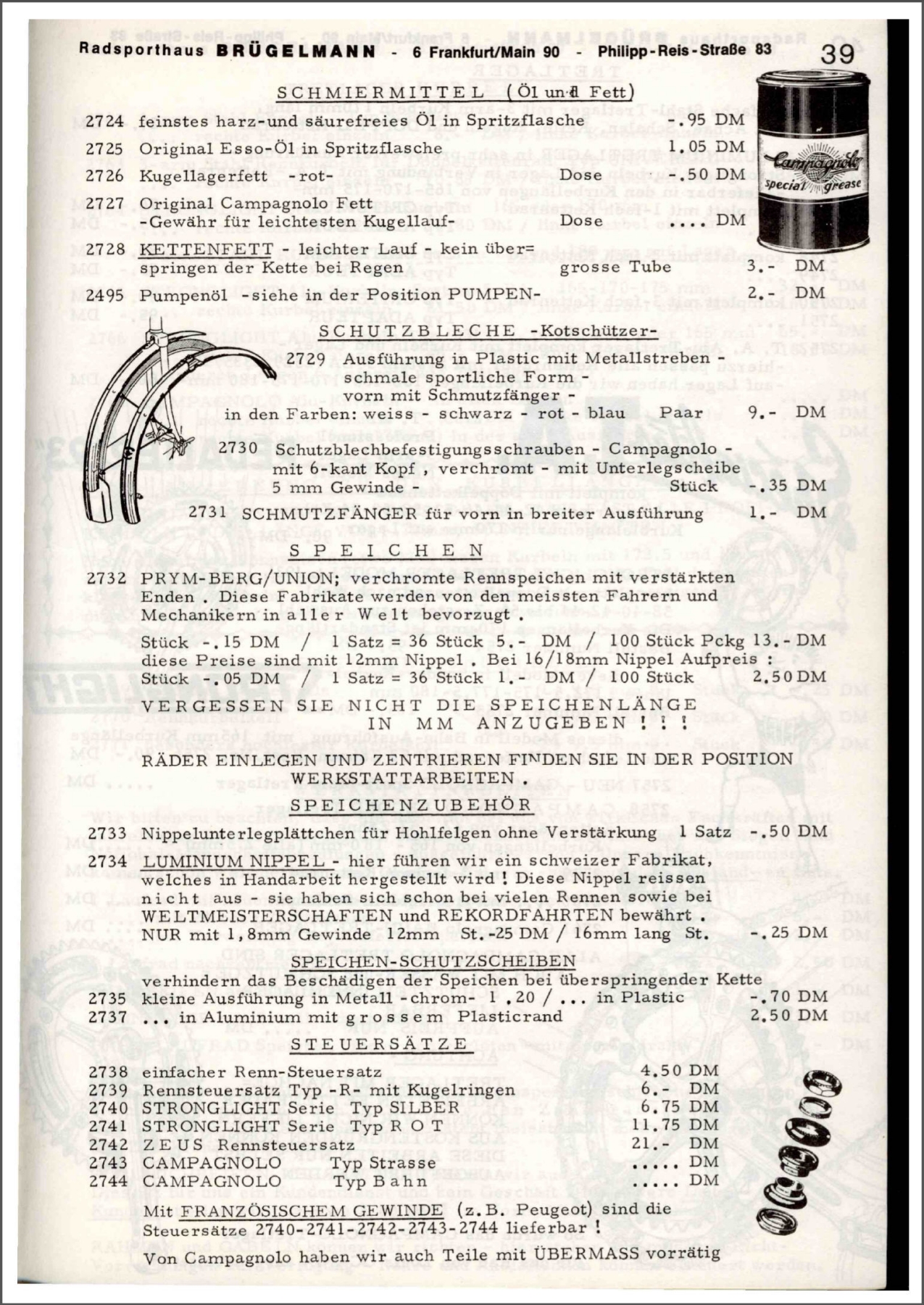 Brügelmann catalog (1972)