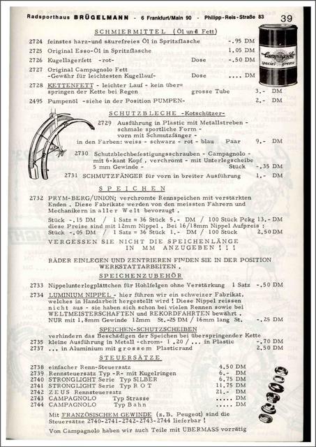 Brügelmann catalog (1972)