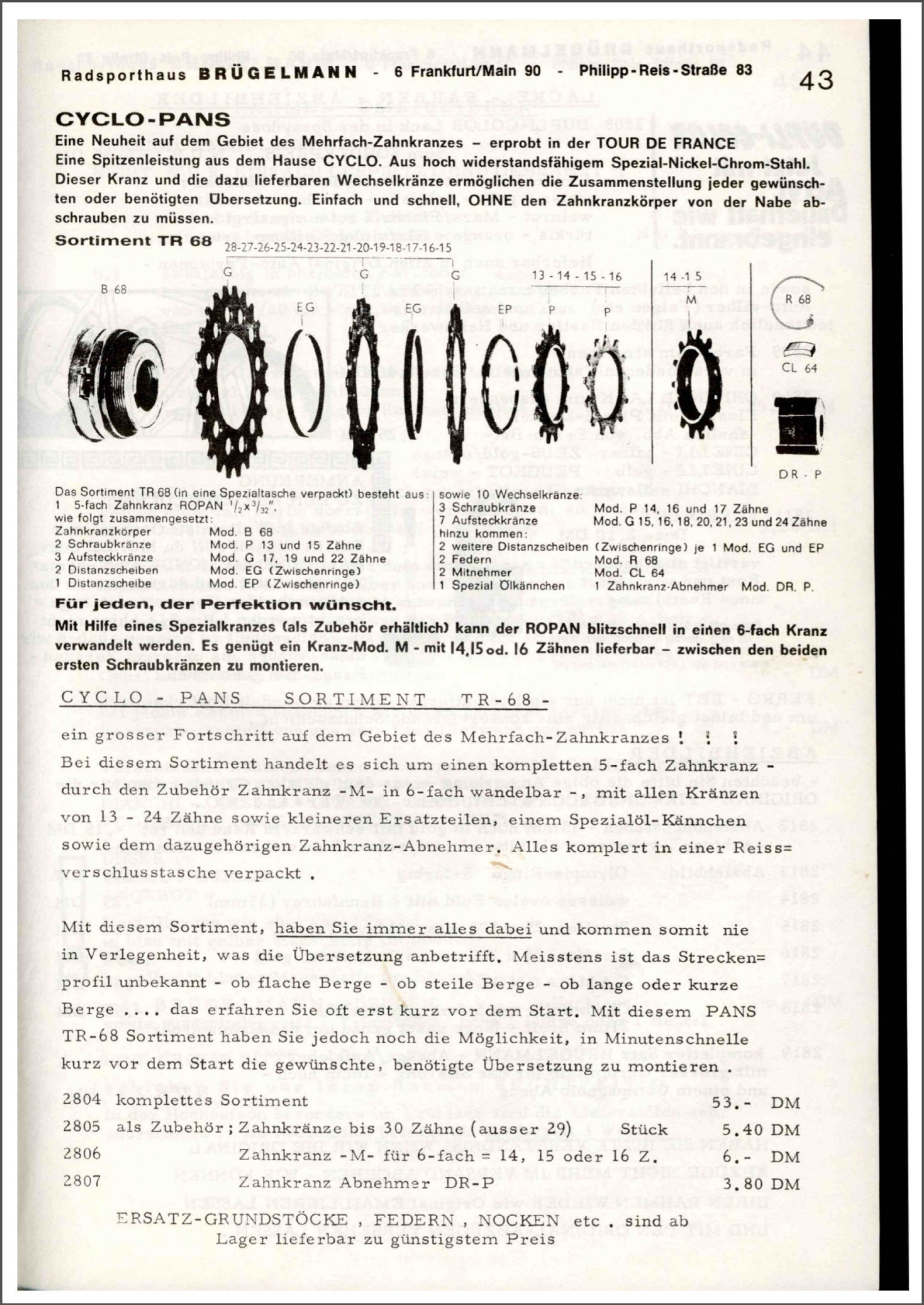 Brügelmann catalog (1972)