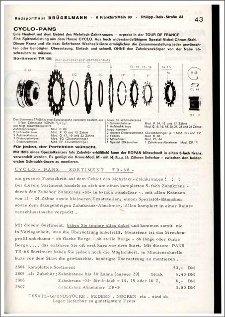 Brügelmann catalog (1972)