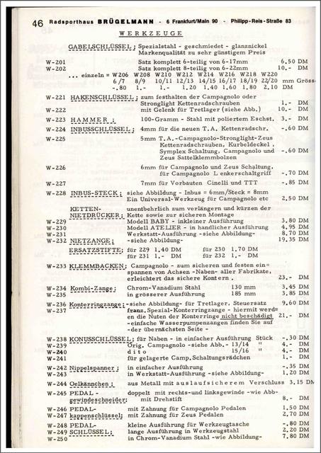 Brügelmann catalog (1972)