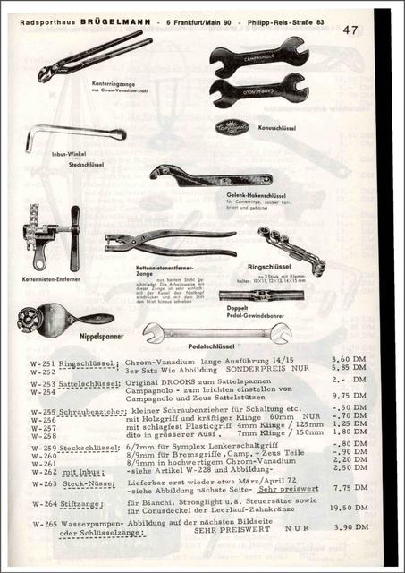 Brügelmann catalog (1972)