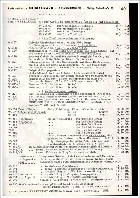 Brügelmann catalog (1972)