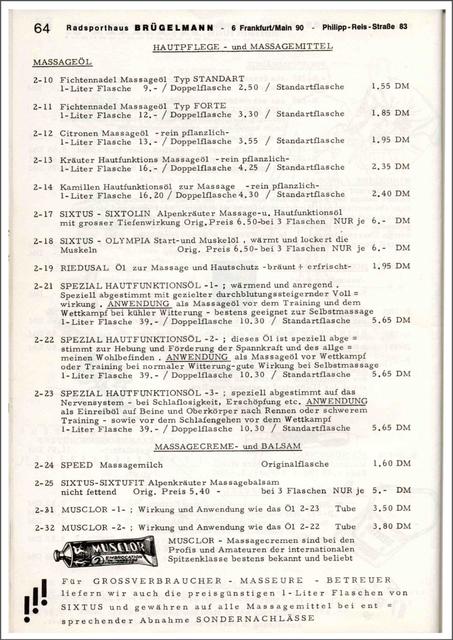 Brügelmann catalog (1972)