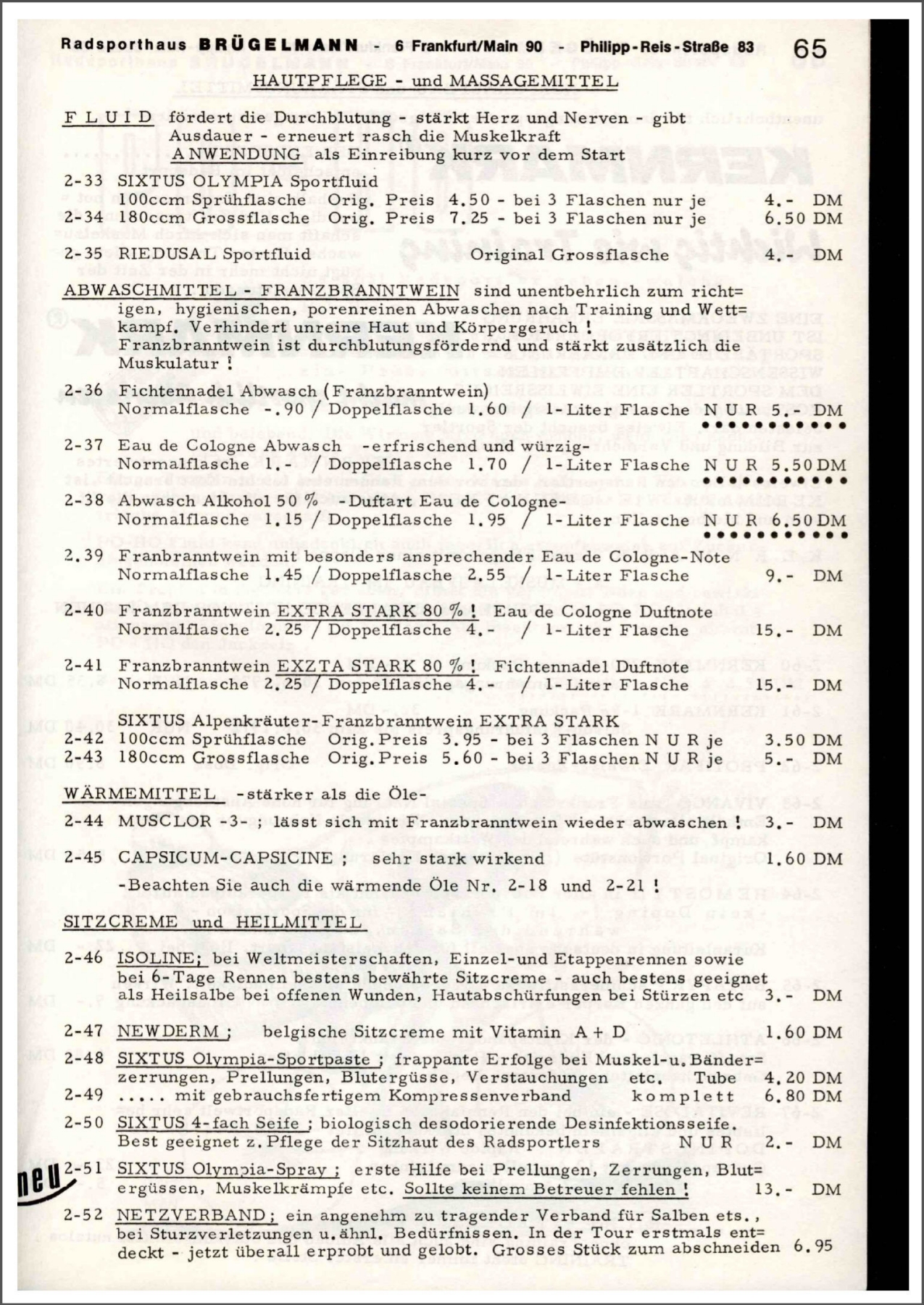 Brügelmann catalog (1972)