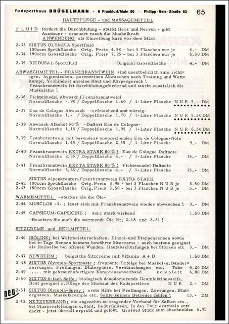 Brügelmann catalog (1972)