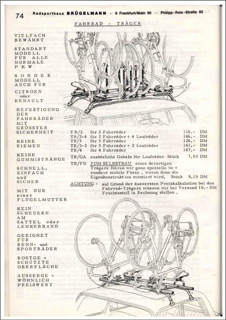 Brügelmann catalog (1972)