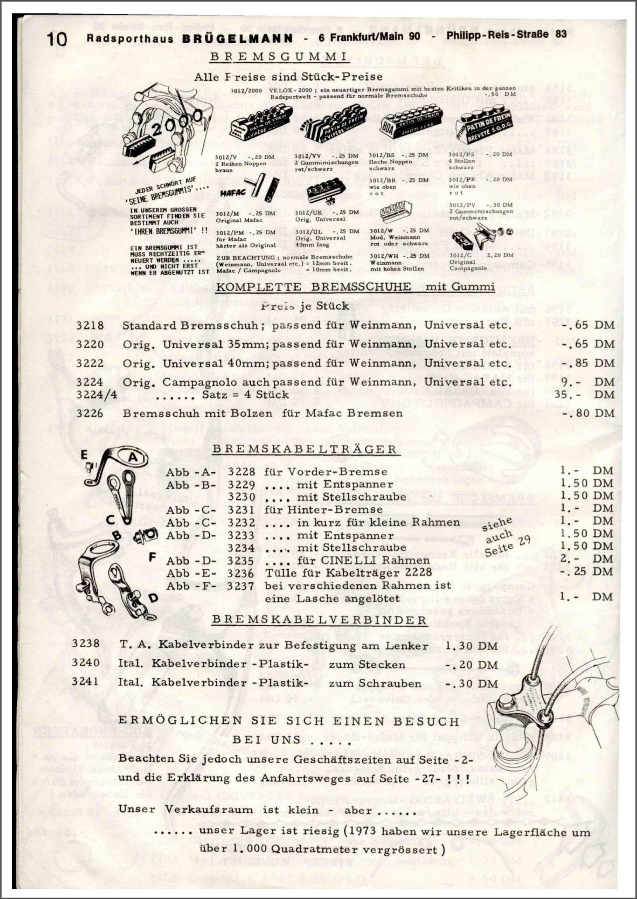 Brügelmann catalog (1973)