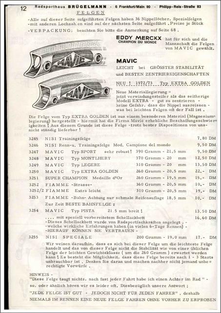 Brügelmann catalog (1973)