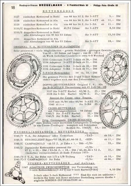 Brügelmann catalog (1973)