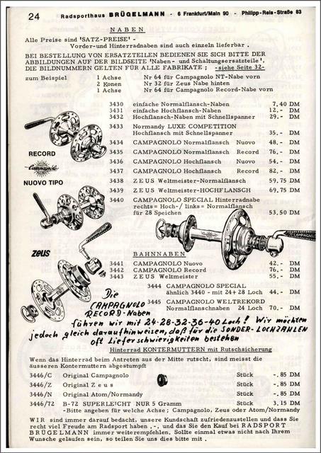 Brügelmann catalog (1973)