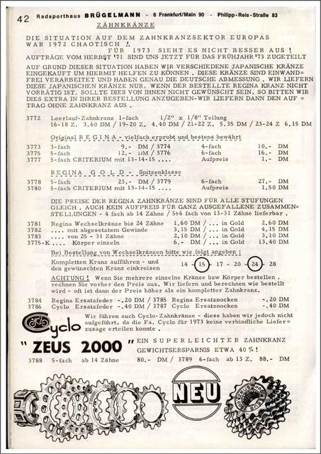 Brügelmann catalog (1973)