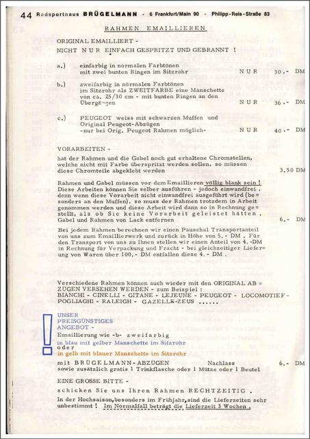 Brügelmann catalog (1973)