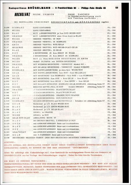 Brügelmann catalog (1974)