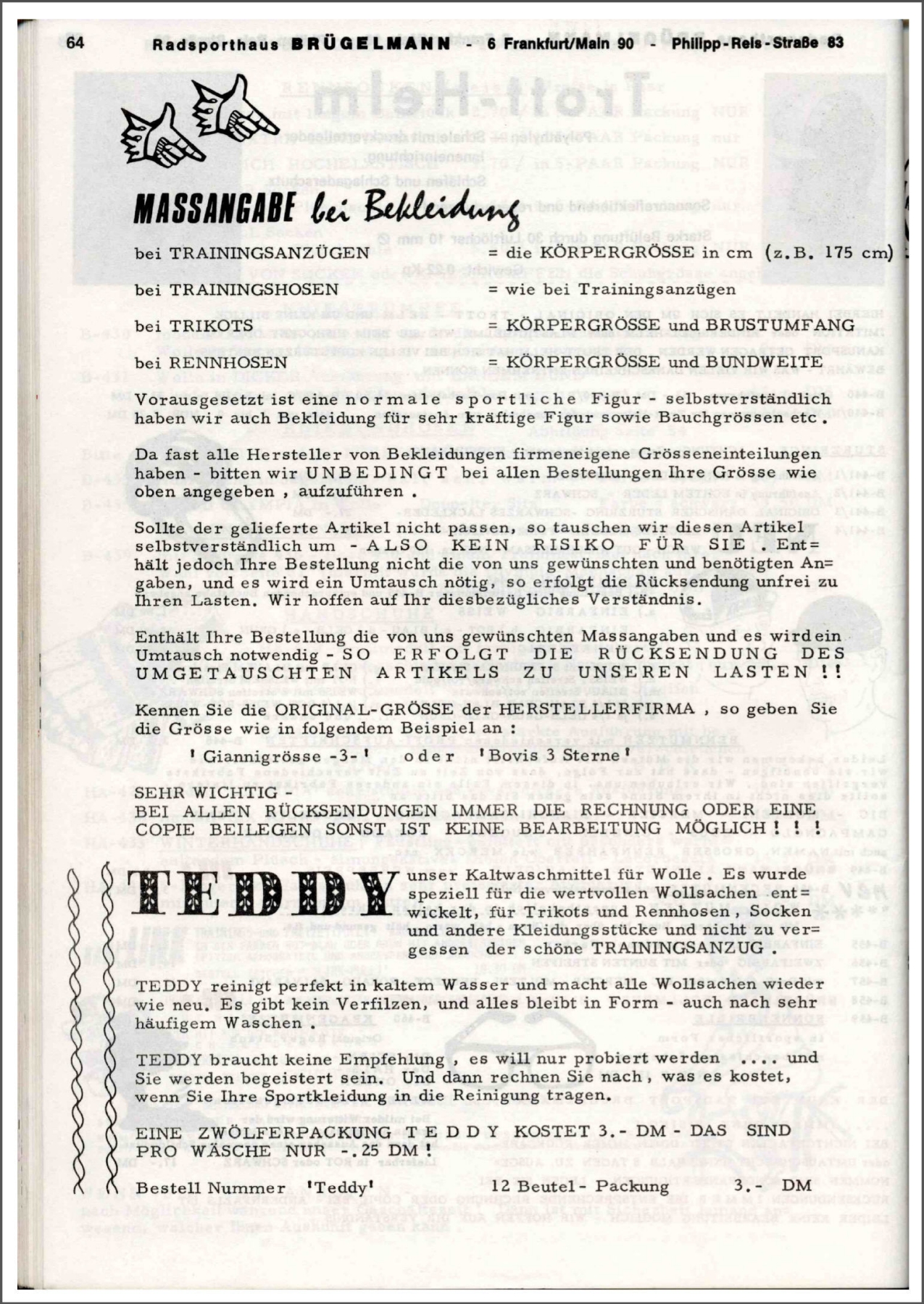 Brügelmann catalog (1974)