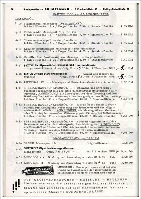 Brügelmann catalog (1974)