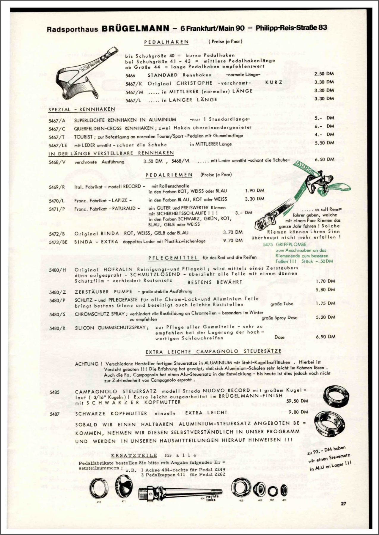 Brügelmann catalog (1975)