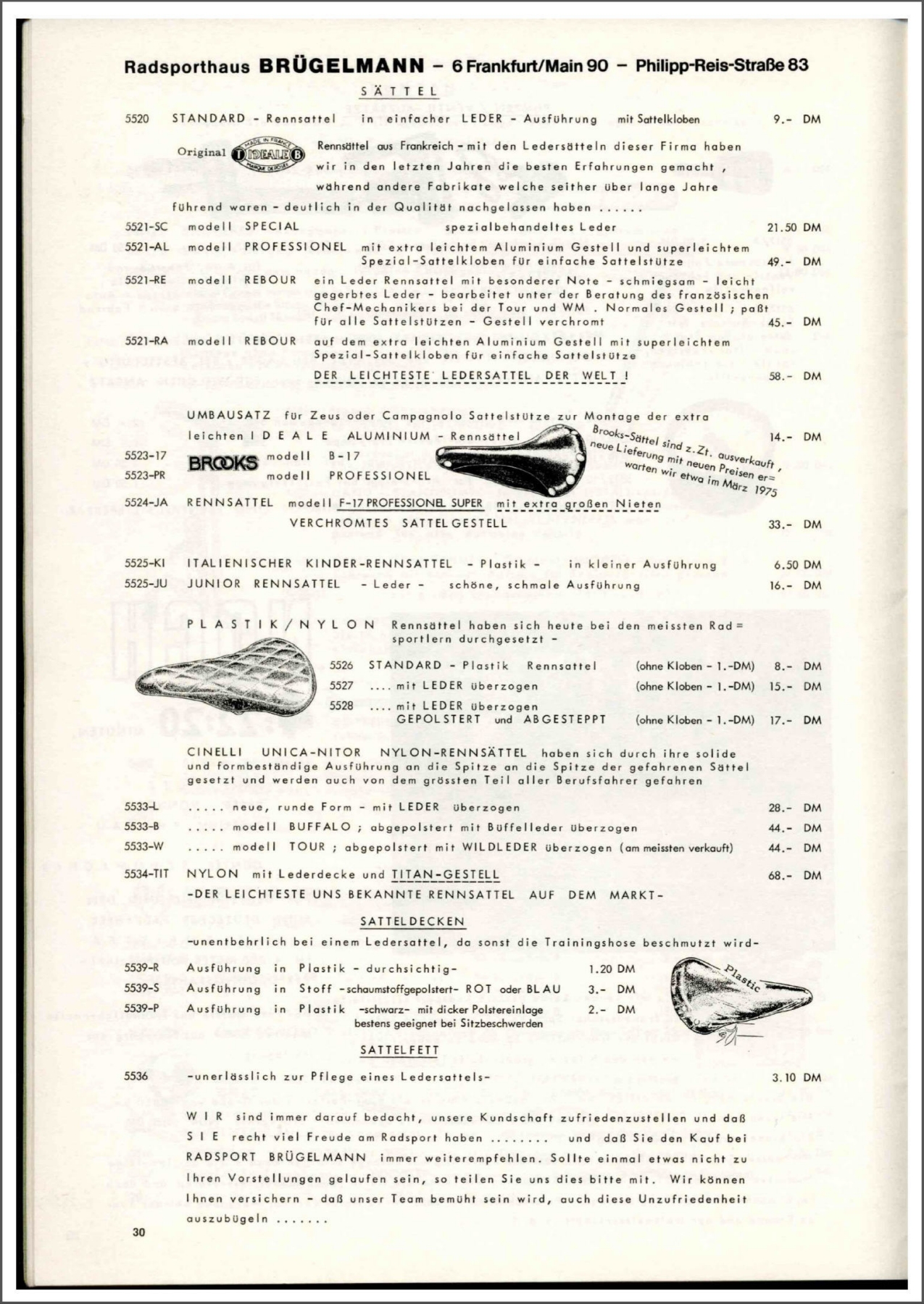Brügelmann catalog (1975)
