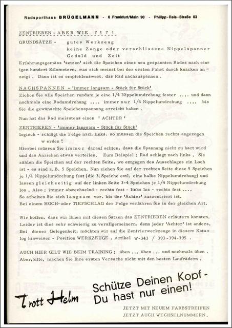 Brügelmann catalog (1975)