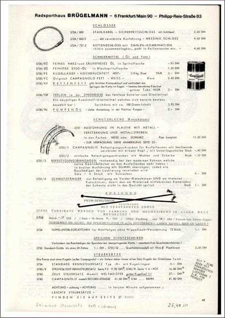 Brügelmann catalog (1975)