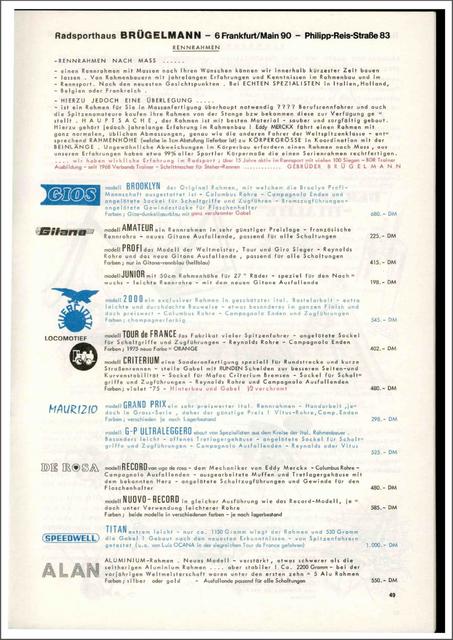 Brügelmann catalog (1975)