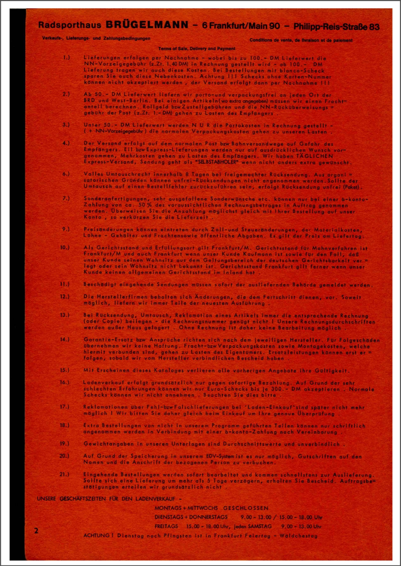 Brügelmann catalog (1976)