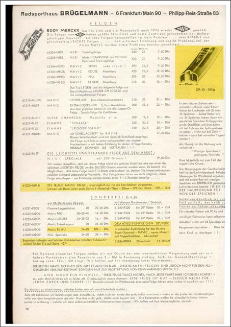 Brügelmann catalog (1976)