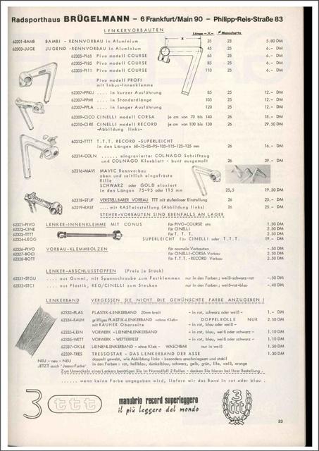 Brügelmann catalog (1976)