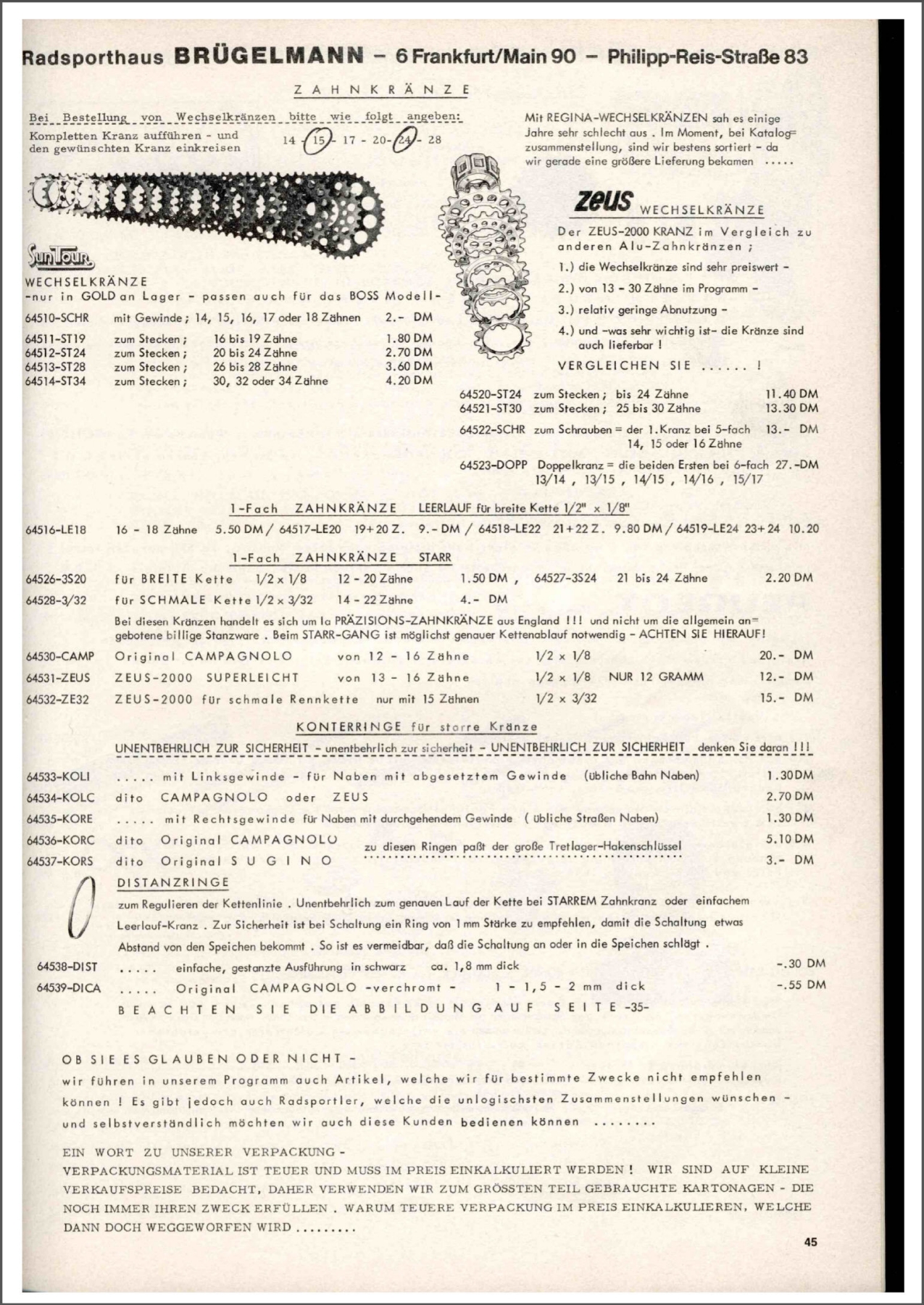 Brügelmann catalog (1976)
