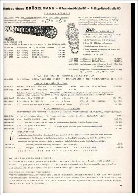 Brügelmann catalog (1976)