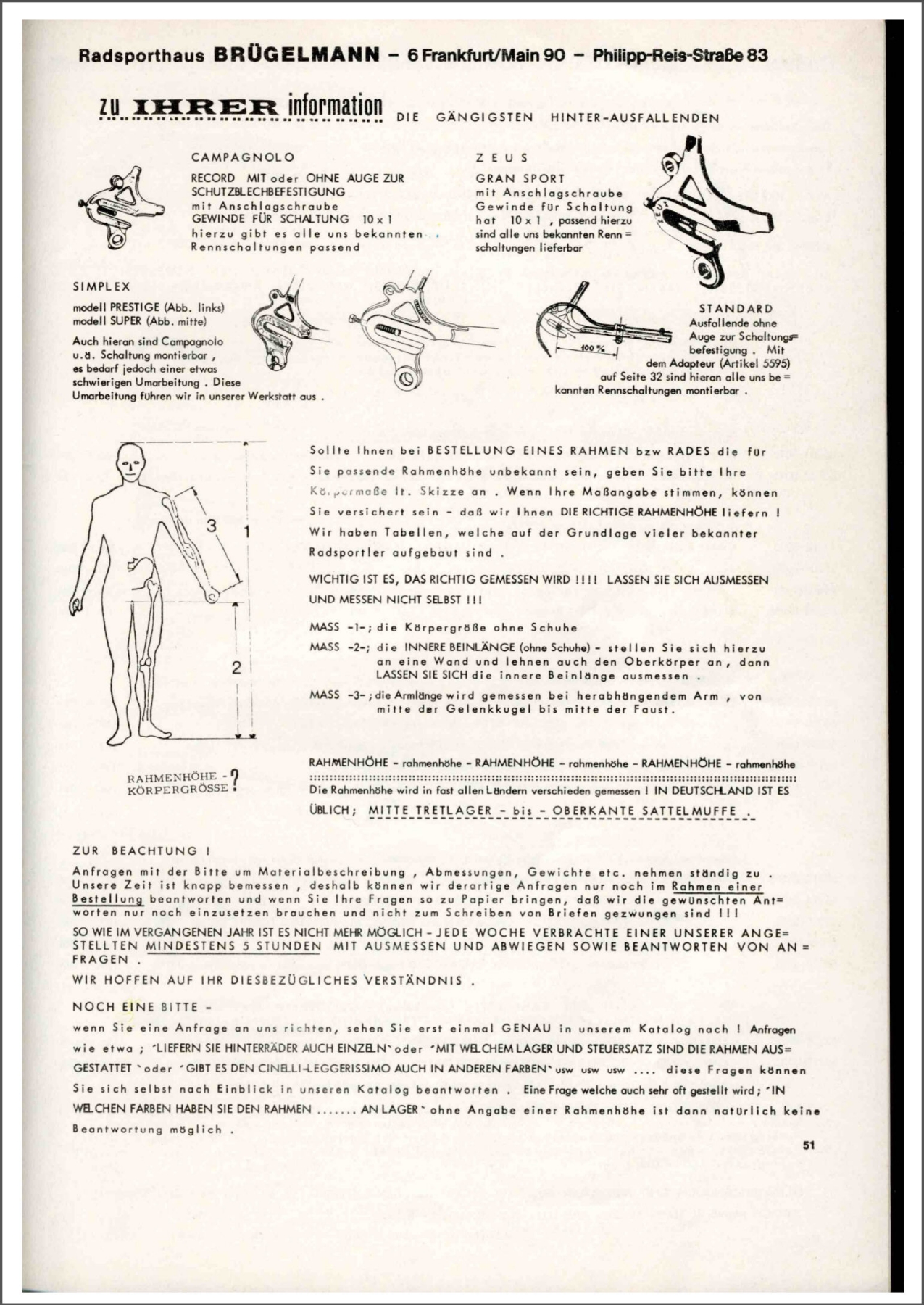 Brügelmann catalog (1976)