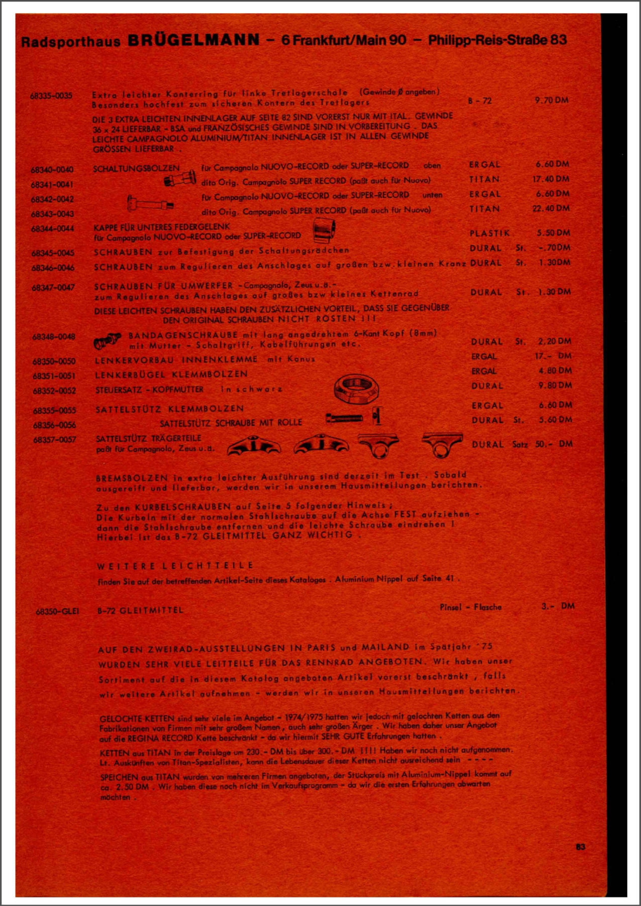Brügelmann catalog (1976)