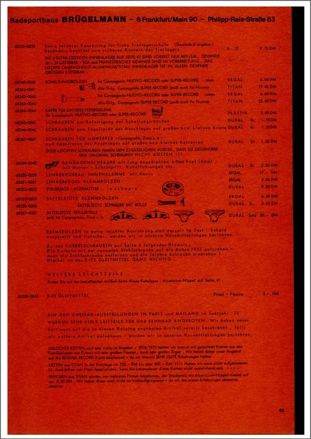 Brügelmann catalog (1976)