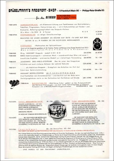 Brügelmann catalog (1977)