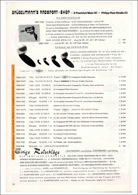 Brügelmann catalog (1977)