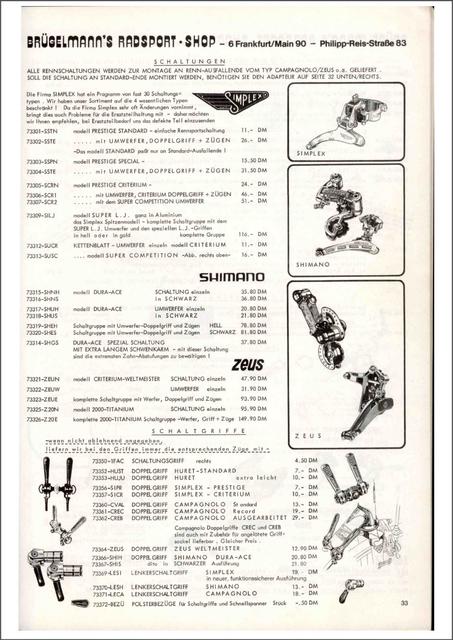 Brügelmann catalog (1977)