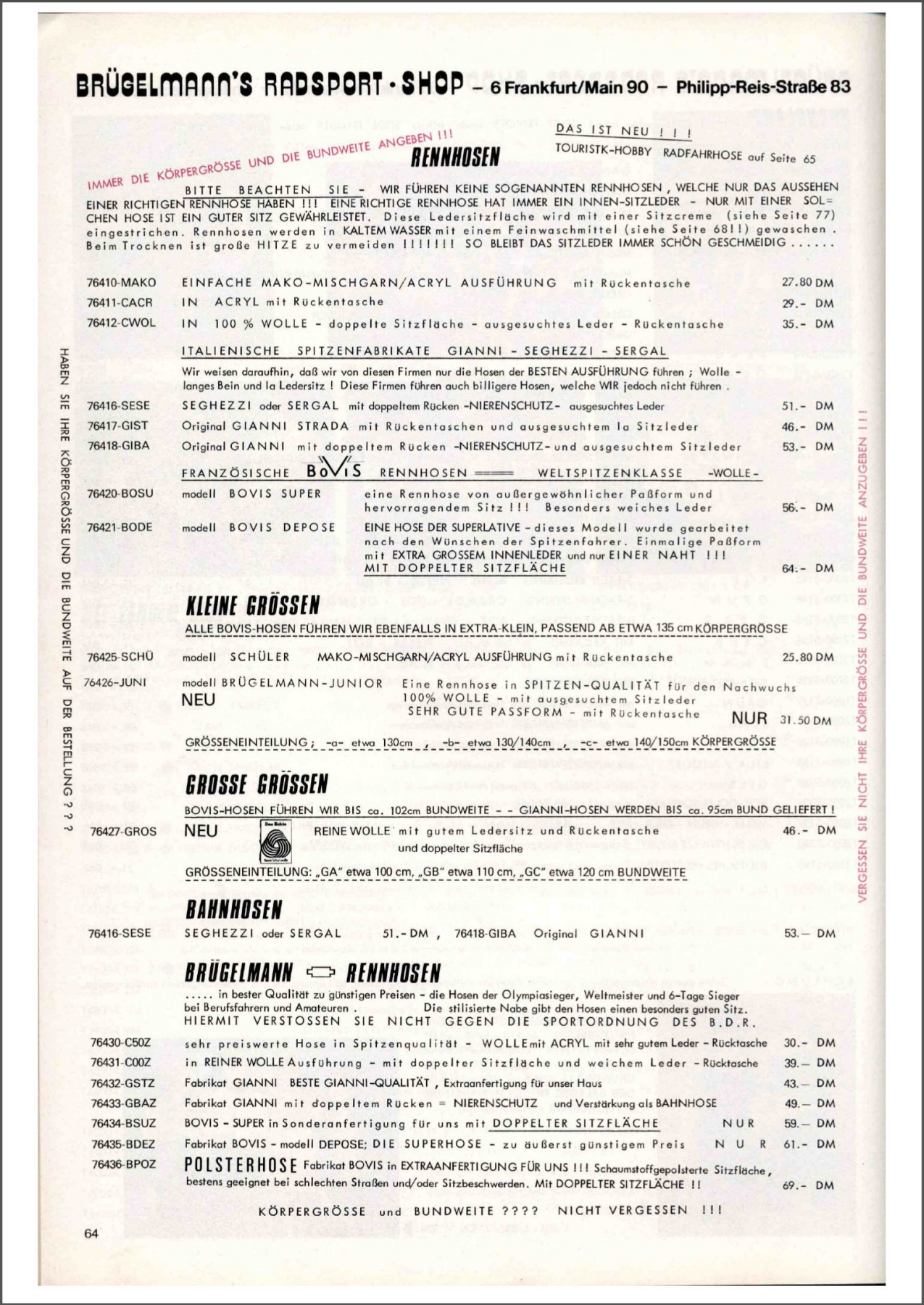 Brügelmann catalog (1977)
