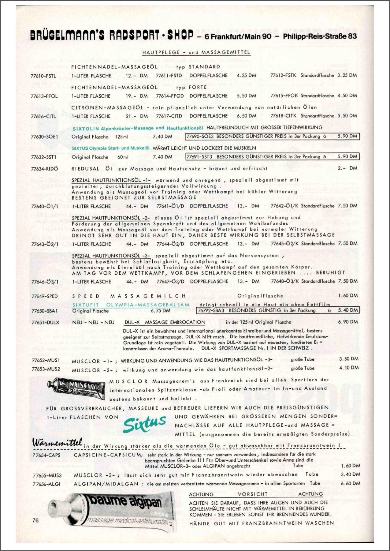 Brügelmann catalog (1977)