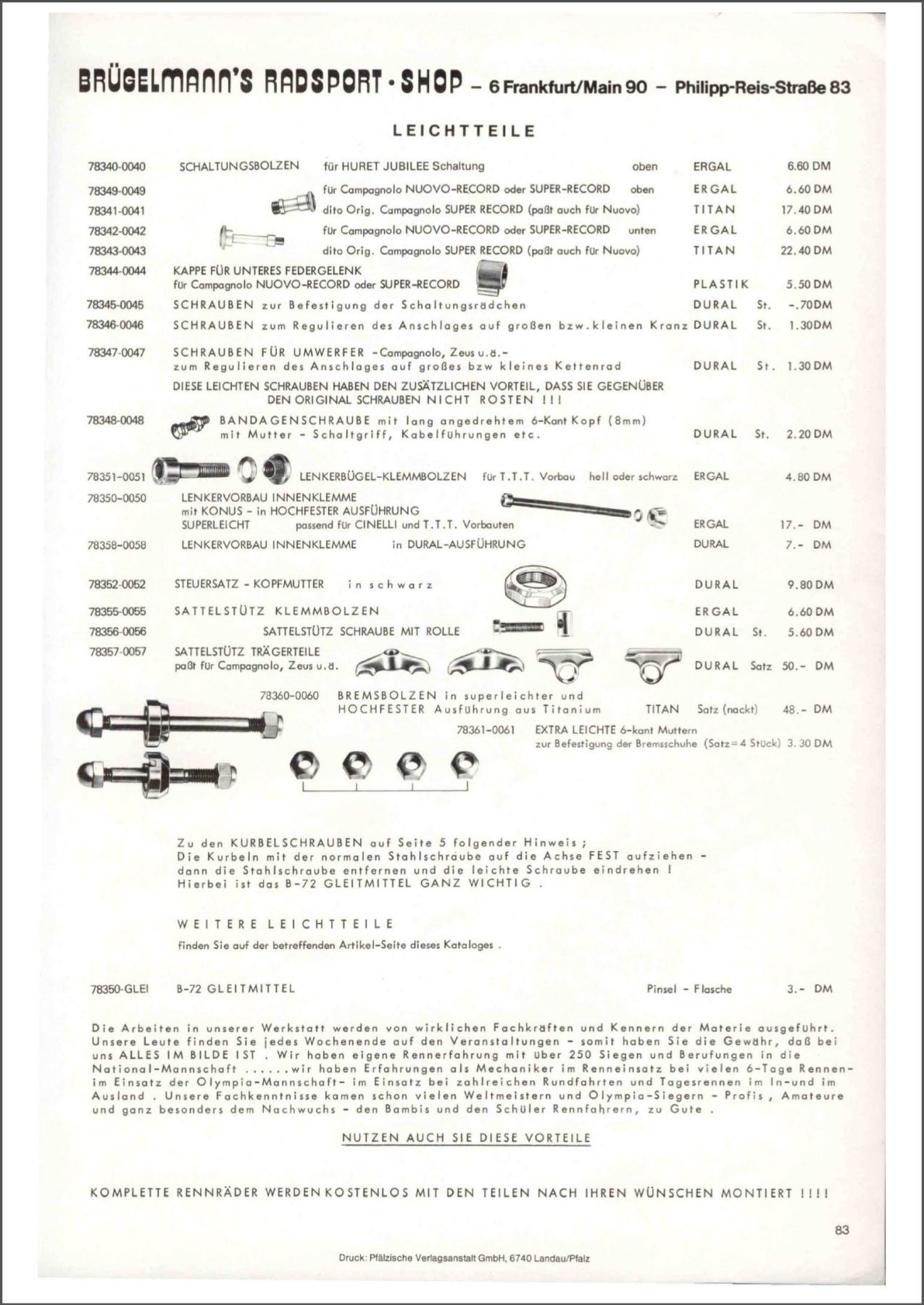 Brügelmann catalog (1977)