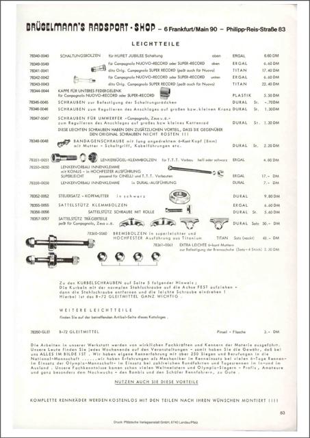 Brügelmann catalog (1977)
