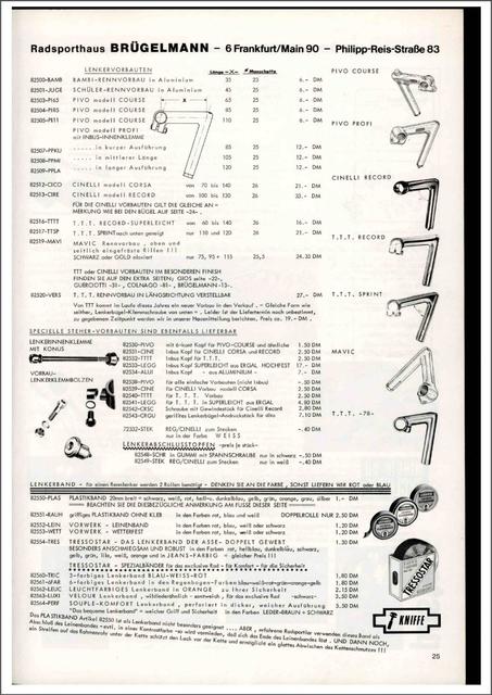Brügelmann catalog (1978)