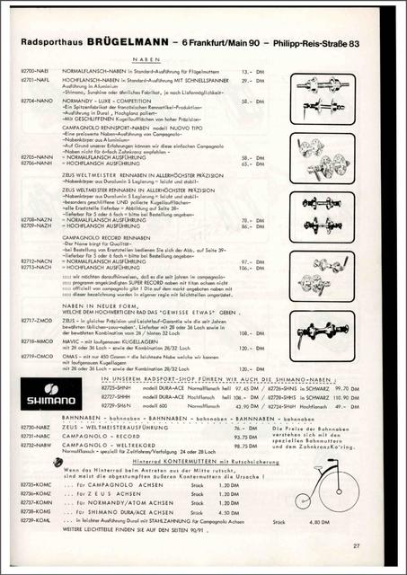 Brügelmann catalog (1978)