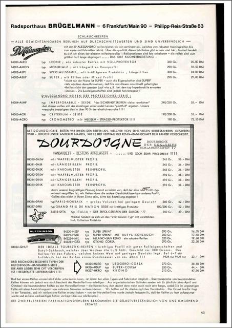 Brügelmann catalog (1978)