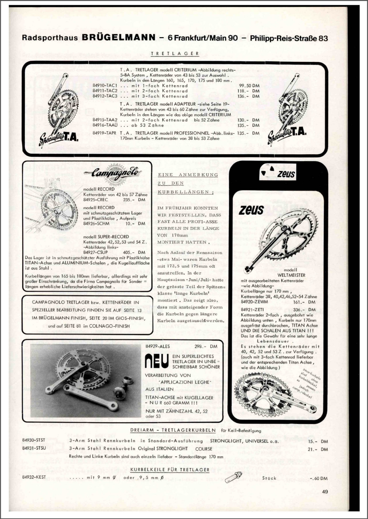 Brügelmann catalog (1978)