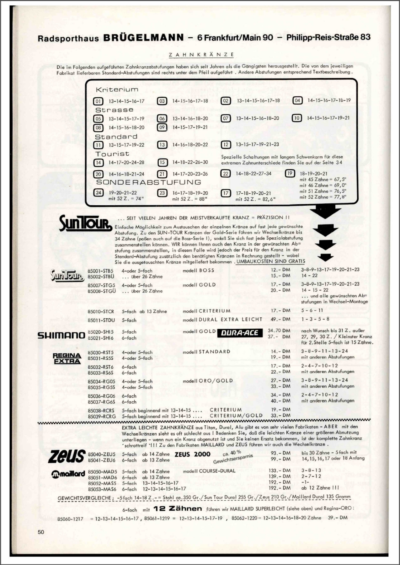 Brügelmann catalog (1978)